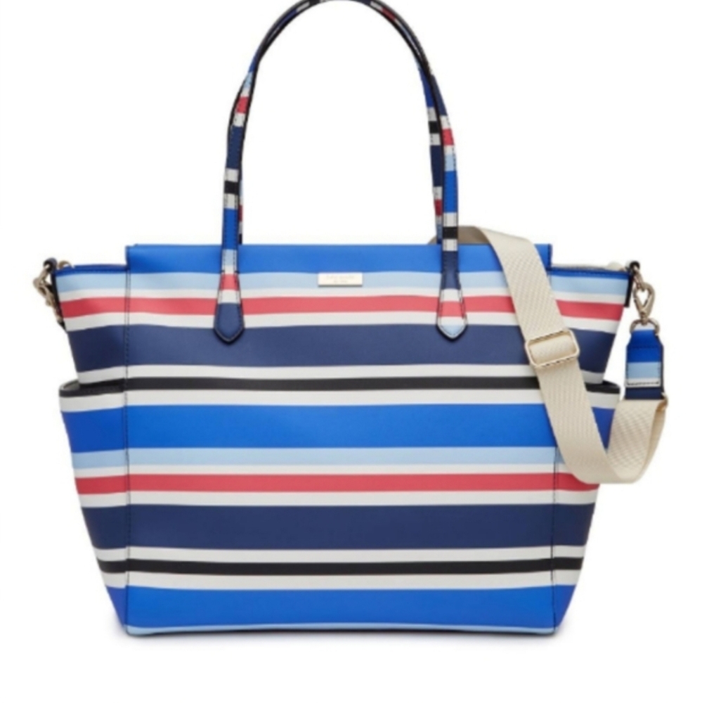 Kate Spade Kaylie Striped Diaper Bag Tote